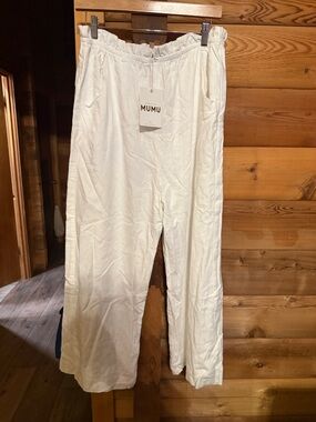 Show Me Your MuMu Cream Wide-Leg Joggers